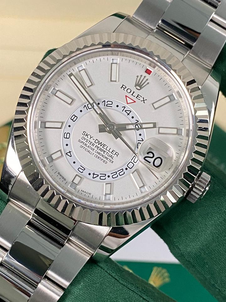 Rolex Sky-Dweller 326934 White Dial Stainless Steel 42mm