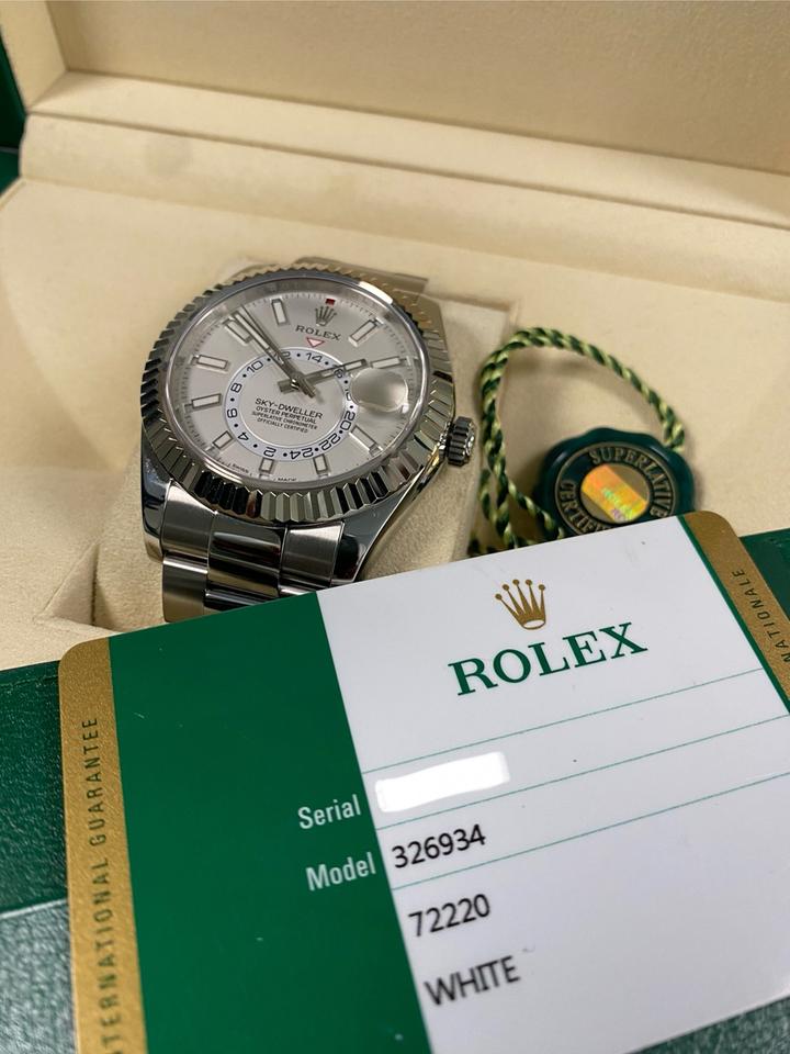 Rolex Sky-Dweller 326934 White Dial Stainless Steel 42mm