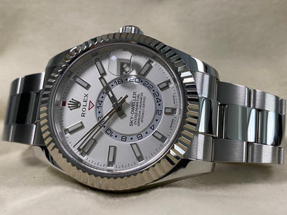 Rolex Sky-Dweller 326934 White Dial Stainless Steel 42mm