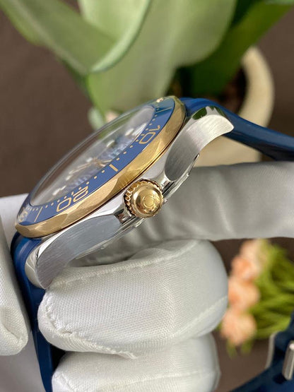 Omega Seamaster Diver 300M 210.22.42.20.03.001 Two-Tone Blue Dial