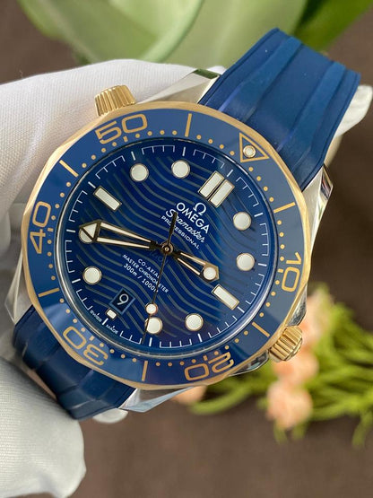Omega Seamaster Diver 300M 210.22.42.20.03.001 Two-Tone Blue Dial