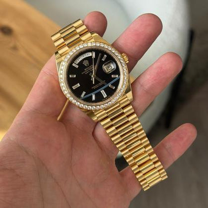 Rolex Day-Date 40 228348RBR Onyx Black Dial Yellow Gold 40mm