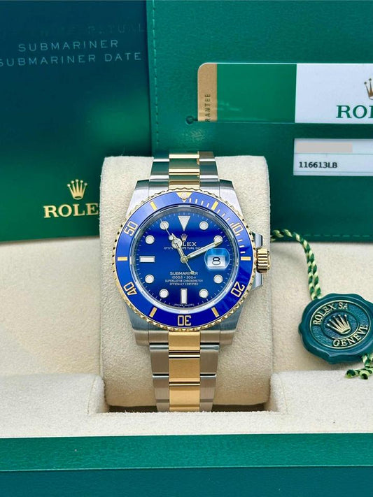 Rolex Submariner Date 116613LB Bluesy Blue Dial Two-Tone 40mm