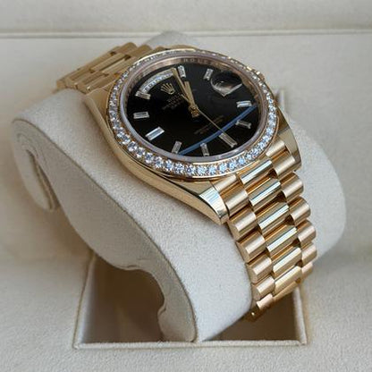 Rolex Day-Date 40 228348RBR Onyx Black Dial Yellow Gold 40mm