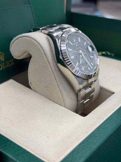Rolex Sky-Dweller 326934 Black Dial Stainless Steel 42mm