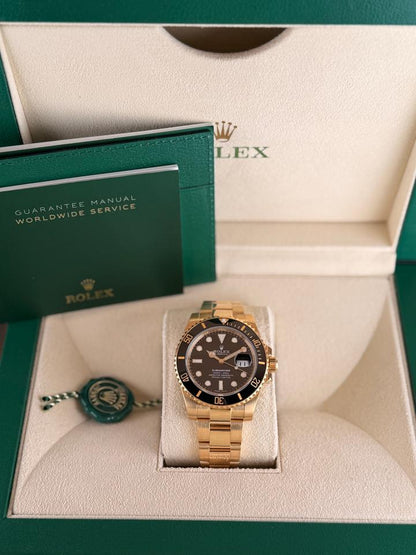 Rolex Submariner Date 116618LN Black Dial Yellow Gold 40mm
