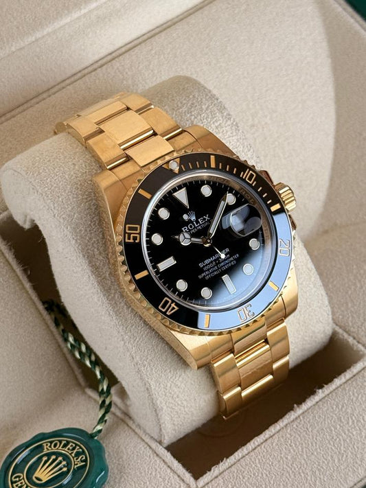 Rolex Submariner Date 116618LN Black Dial Yellow Gold 40mm