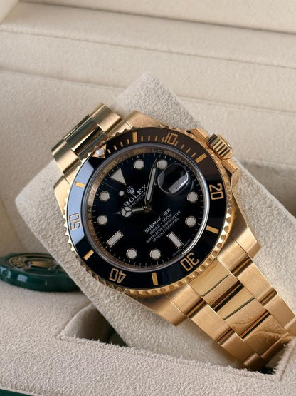 Rolex Submariner Date 116618LN Black Dial Yellow Gold 40mm