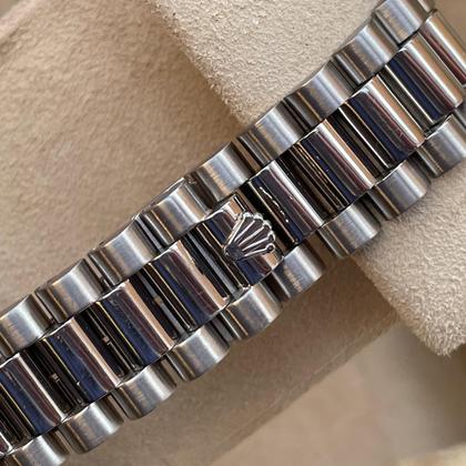 Rolex Day-Date 36 18239 A-Series Silver Diamond Dial White Gold 36mm