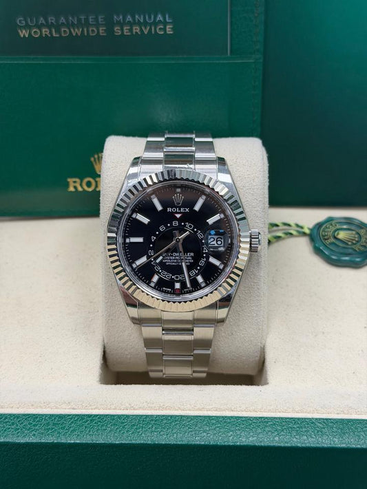 Rolex Sky-Dweller 326934 Black Dial Stainless Steel 42mm