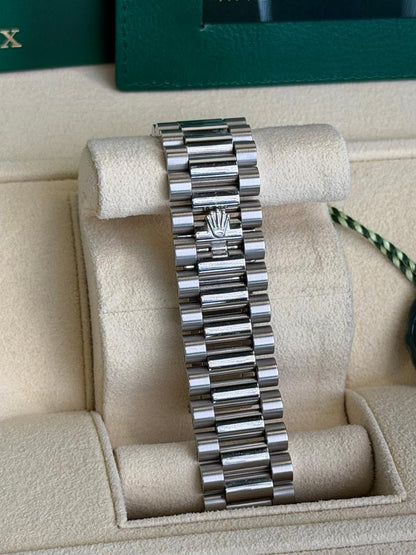 Rolex Day-Date 40 228236 Platinum Black Baguette Diamond Dial 40mm