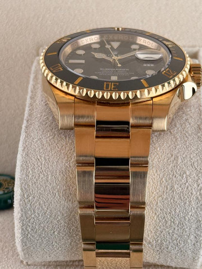Rolex Submariner Date 116618LN Black Dial Yellow Gold 40mm