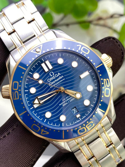 Omega Seamaster Diver 300M 210.20.42.20.03.001 Two-Tone Blue Dial