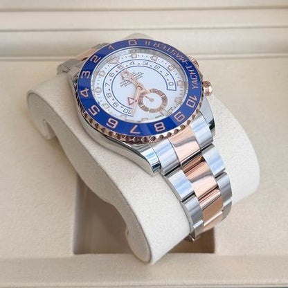 Rolex Yacht-Master II 116681 2020 Steel & Rose Gold White Dial Blue Bezel