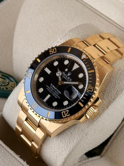 Rolex Submariner Date 116618LN Black Dial Yellow Gold 40mm