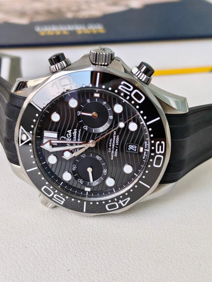 Omega Seamaster Diver 300M 210.32.44.51.01.001 Chronograph Black Dial