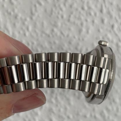 Rolex Day-Date 36 18239 A-Series Silver Diamond Dial White Gold 36mm